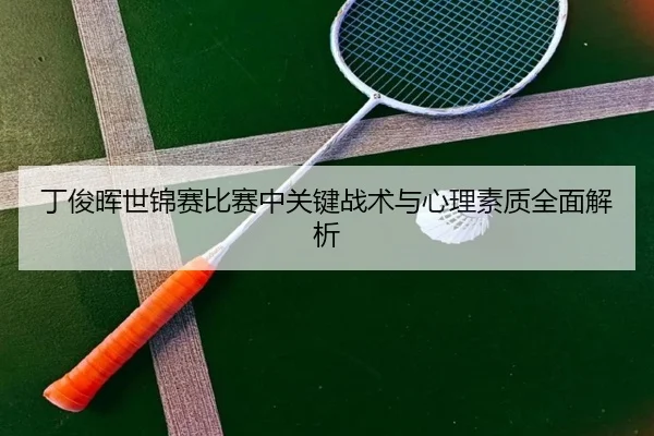 丁俊晖世锦赛比赛中关键战术与心理素质全面解析